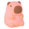 Lucide PINCHA CAPYBARA - Oplaadbare Tafellamp Kinderkamer - Accu/Batterij - LED 3 StepDim - 1x0,5W 2100K - Roze | Essential
