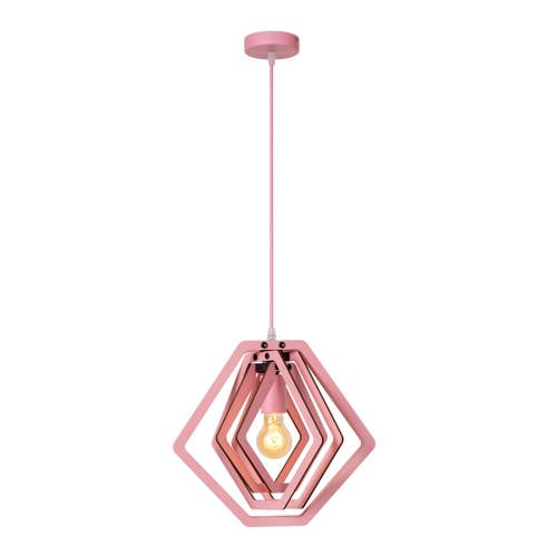 Lucide MAURO - Hanglamp Kinderkamer - 1xE27 - Roze afbeelding