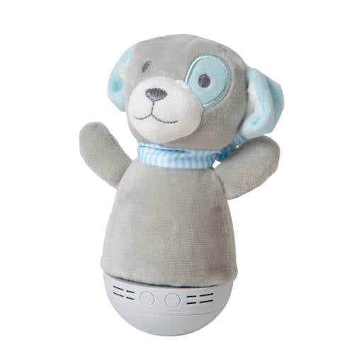 Lucide DOLLY - Tafellamp Kinderkamer - Batterijen - LED - 1x3W 2700K - Met muziekfunctie - Grijs afbeelding