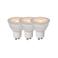 Lucide MR16 - Led lamp - Ã˜ 5 cm - LED Dimb. - GU10 - 3x5W 3000K - Wit (set van 3)