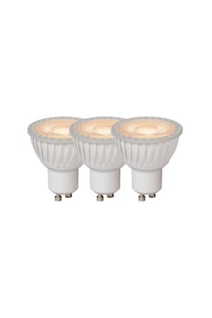 MR16 - Led lamp - Ø 5 cm - LED Dimb. - GU10 - 3x5W 3000K - Wit (set van 3)