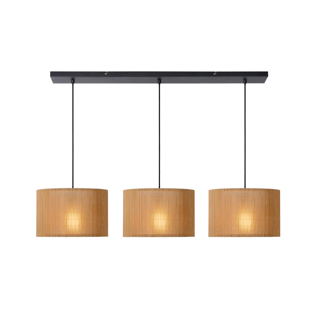 Lucide MAGIUS - Hanglamp - 3xE27 - Naturel
