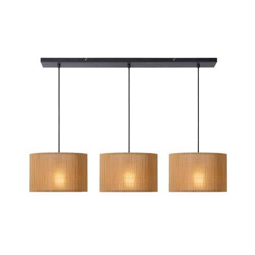 Lucide MAGIUS - Hanglamp - 3xE27 - Naturel afbeelding