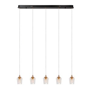 BERLIANE - Hanglamp - LED Dimb. - 5x4W 2700K - Met vervangbare LED-module - Transparant | Essential