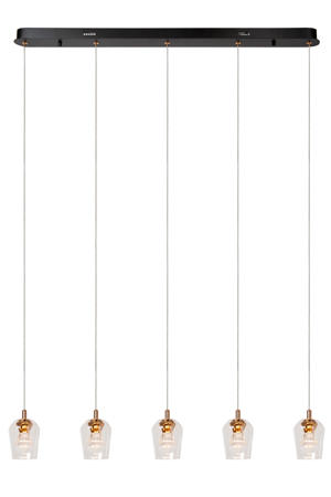 BERLIANE - Hanglamp - LED Dimb. - 5x4W 2700K - Met vervangbare LED-module - Transparant | Essential