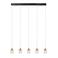 Lucide BERLIANE - Hanglamp - LED Dimb. - 5x4W 2700K - Met vervangbare LED-module - Transparant | Essential