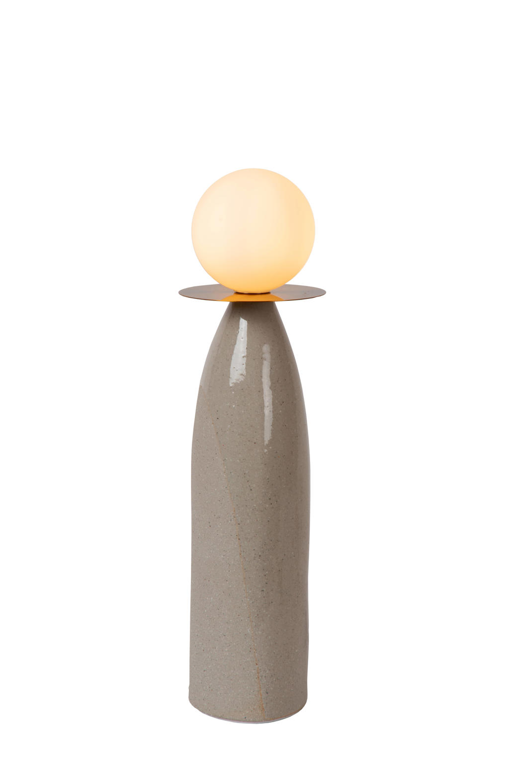 Lucide FIGARO - Tafellamp - Ø 12 cm, H 45cm - 1xG9 - Grijs