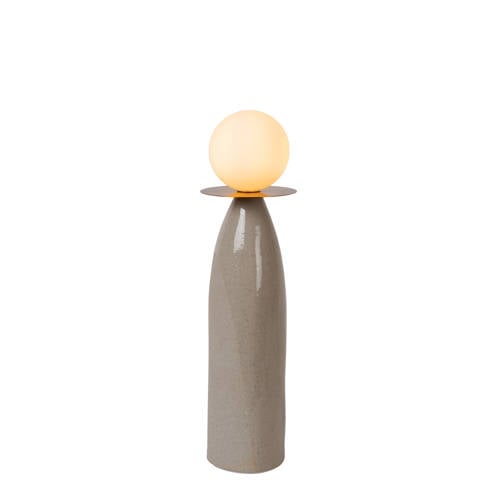 Lucide FIGARO - Tafellamp - Ø 12 cm, H 45cm - 1xG9 - Grijs afbeelding