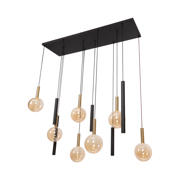 thumbnail: Lucide JOSIANE - Hanglamp - 7xG9 - Zwart | Vibes