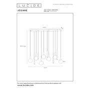 thumbnail: Lucide JOSIANE - Hanglamp - 7xG9 - Zwart | Vibes