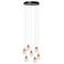 Lucide BERLIANE - Hanglamp - Ø 39 cm - LED Dimb. - 7x4W 2700K - Met vervangbare LED-module - Transparant | Essential