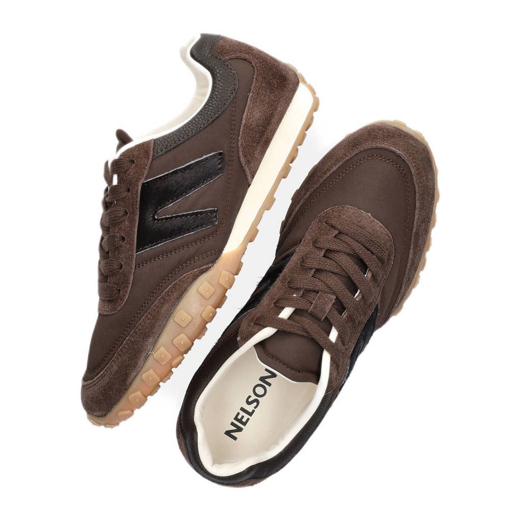 Nelson sneakers bruin kopen? Morgen in huis wehkamp