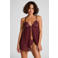 Hunkemöller babydoll Isadora donkerrood