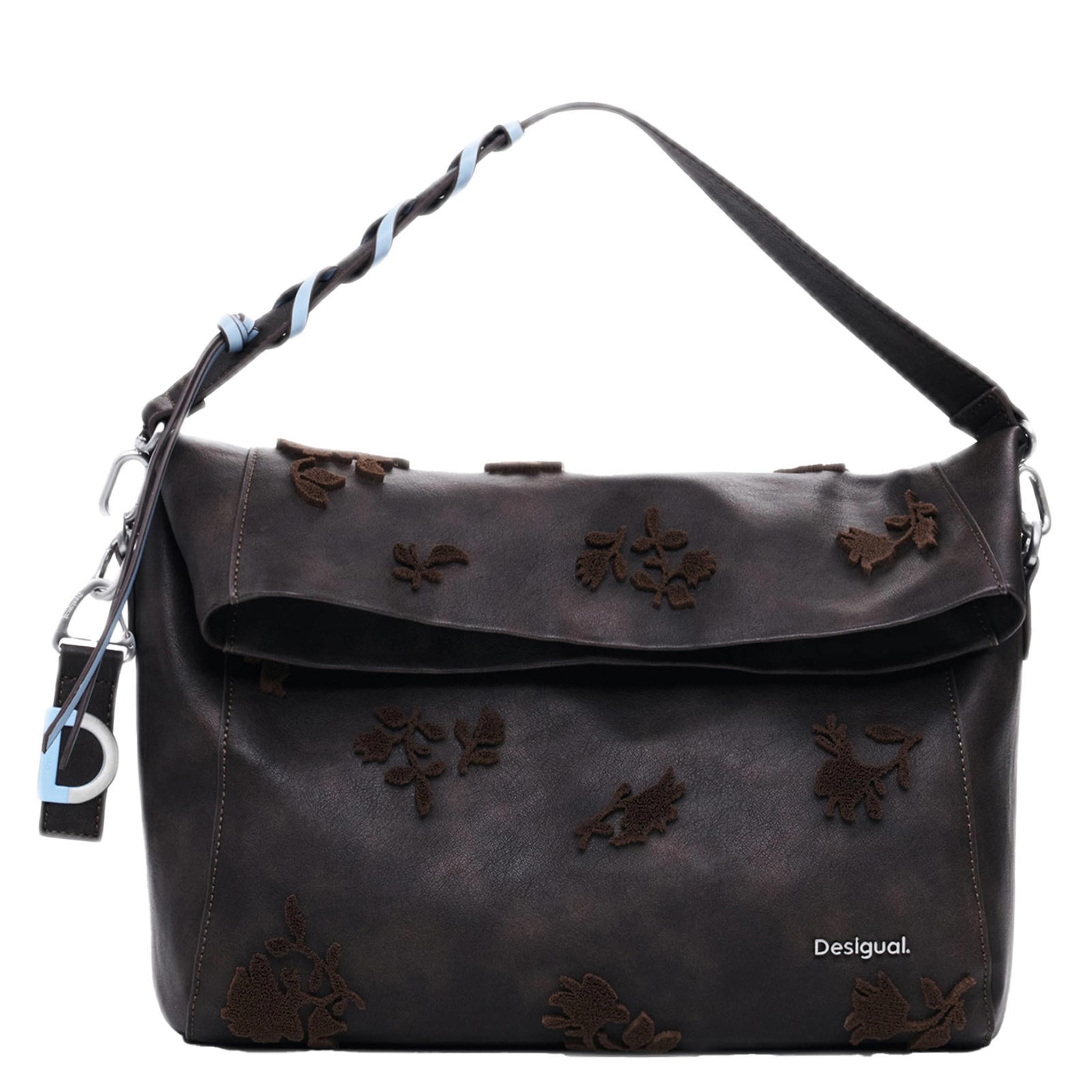 Geanta de dama crossbody, Desigual, seria Whiskey Habana Multipocket, Negru Geanta de dama crossbody, Desigual, seria Whiskey Habana Multipocket, Negru