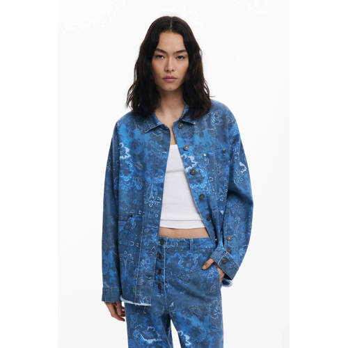Desigual blouse met paisley print blauw afbeelding