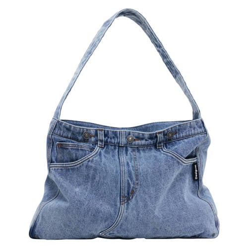Desigual denim schoudertas blauw afbeelding