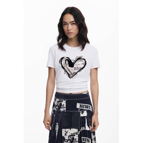 Desigual T-shirt wit afbeelding