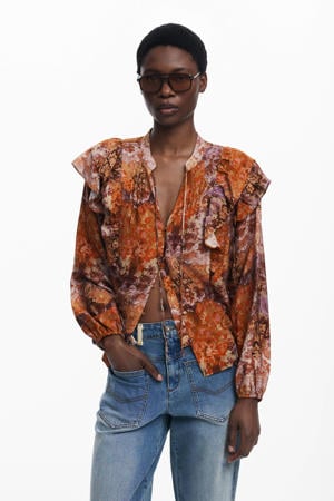 blouse oranje
