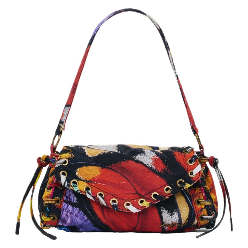 Desigual schoudertas met all over print rood