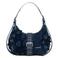 Desigual denim schoudertas met bloemen blauw