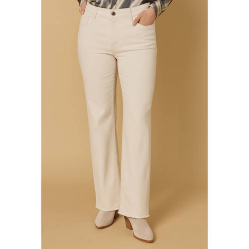 Ivy Beau bootcut regular waist broek ecru afbeelding
