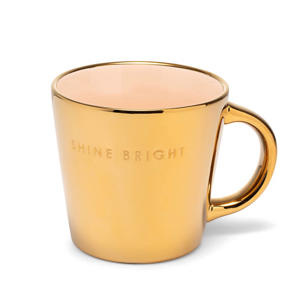 cappuccino mok SHINE BRIGHT gold ecru (250 ml)