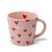 Vondels cappuccino mok hearts AMORE pink (250 ml)