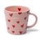Vondels theemok hearts LOVE pink (350 ml)