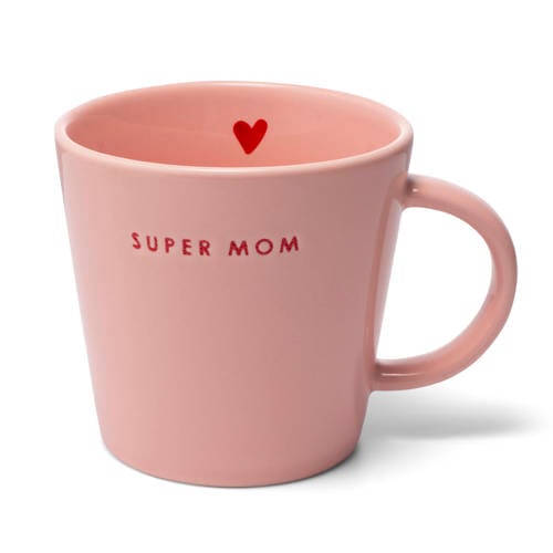 Vondels theemok SUPER MOM pink (350 ml) afbeelding