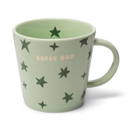 Vondels theemok stars SUPER DAD light green (350 ml) afbeelding