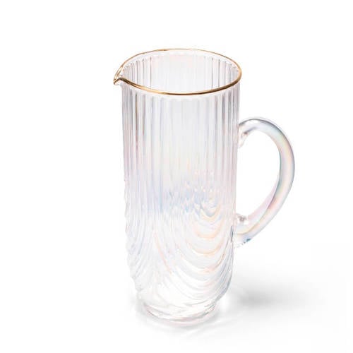 Vondels karaf ripple transparant (23,5 cm) afbeelding