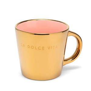 cappuccino mok LA DOLCE VITA gold pink (250 ml)