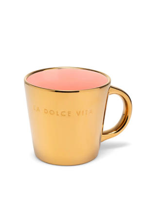cappuccino mok LA DOLCE VITA gold pink (250 ml) 