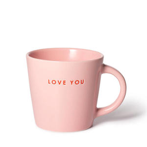 cappuccino mok LOVE YOU pink (250 ml) 