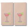 Vondels geborduurd servet COCKTAIL CLUB (45x45 cm) (set van 2)