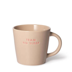 cappuccino mok TEAM NO SLEEP beige (250 ml)