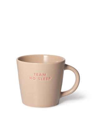 cappuccino mok TEAM NO SLEEP beige (250 ml) 