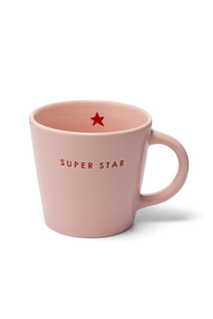 cappuccino mok SUPER STAR pink (250 ml) 