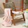 BEACHWAVE strandlaken Swirl - roze/wit (velours) (180x100 cm)