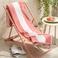 BEACHWAVE strandlaken Bold Stripe - roze (velours) (180x100 cm)