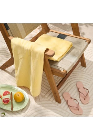 strandlaken Shell - geel (velours) (180x100 cm)