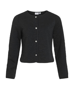 gevoerd vest zwart