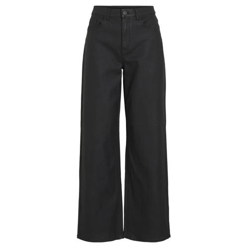 VILA high waist wide leg jeans zwart afbeelding