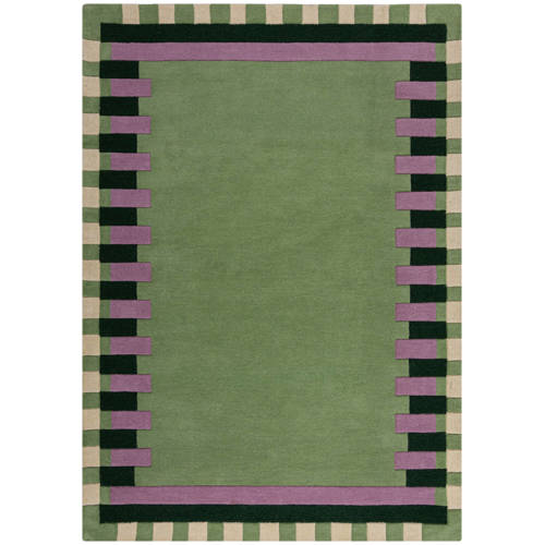 Flair Rugs Kai Wol Vloerkleed met Border afbeelding