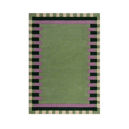 Flair Rugs Kai Wol Vloerkleed met Border afbeelding