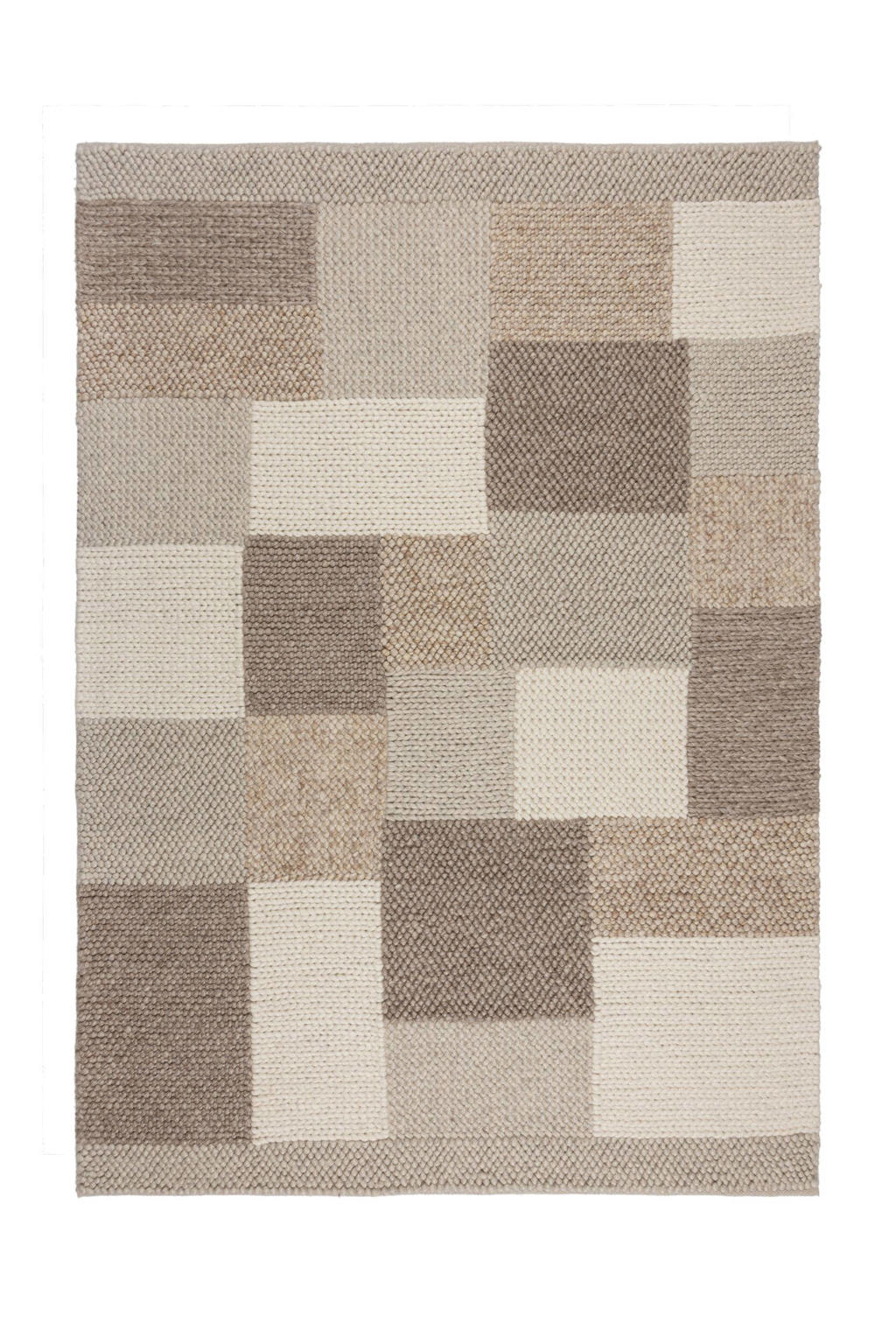 Flair Rugs vloerkleed wol Minerals Patchwork (230x160 cm)