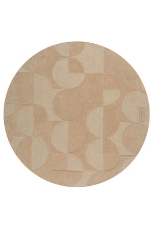 vloerkleed wol Gigi Geometrisch (Ø160 cm)