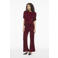 VILA glitter top donkerrood met pailletten