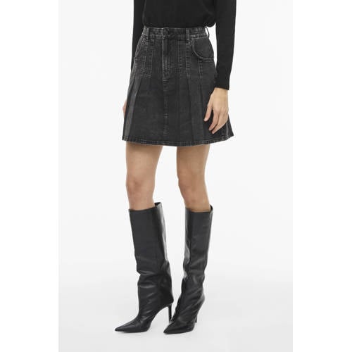 VILA denim spijkerrok grey denim afbeelding