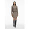 VILA geruite mini rok beige